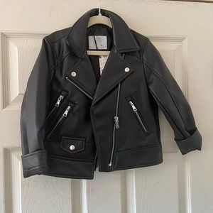 Kids Zara leather jacket